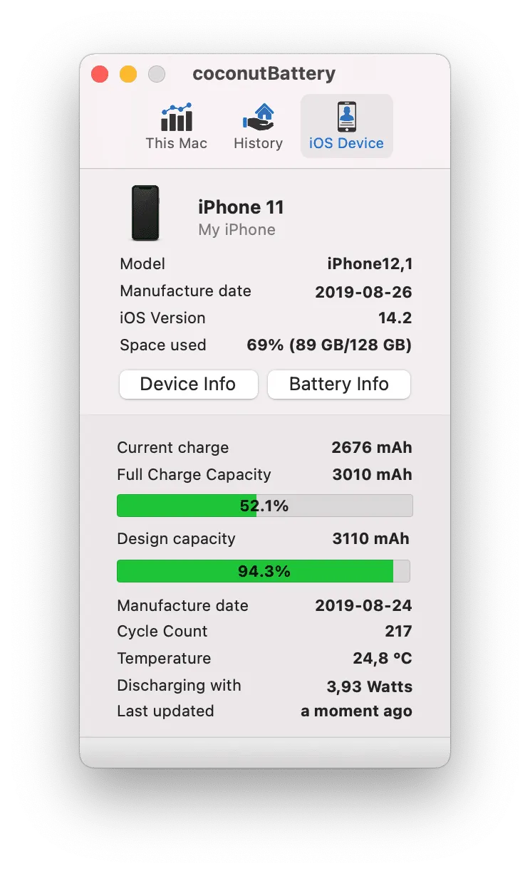 coconutBattery Plus